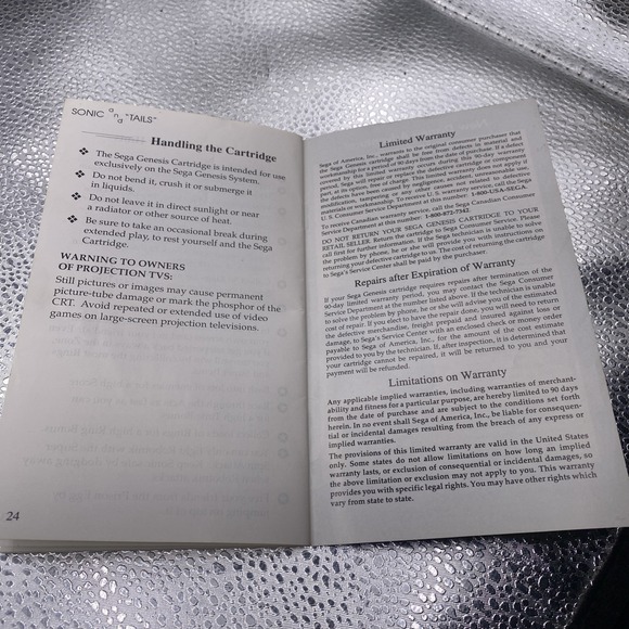 Sega Genesis Game Manuals Sonic The Hedge Hog 2 - Picture 15 of 15